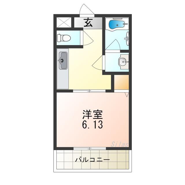 エステラグーナ七番館(1K/1階)の間取り写真