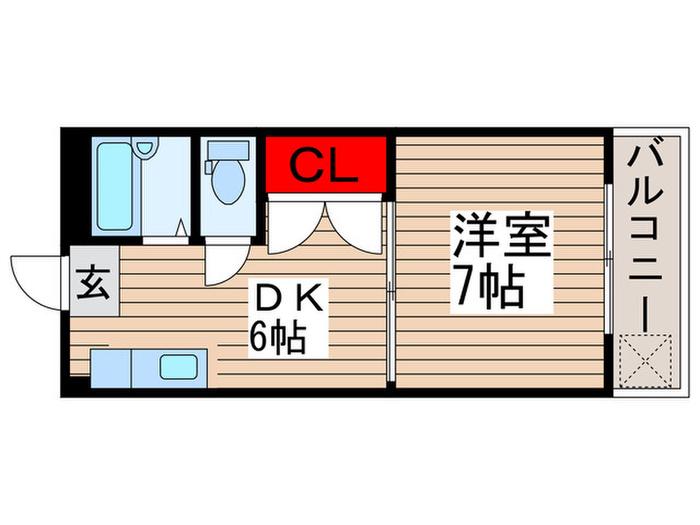 モアメゾン(1DK/2階)の間取り写真