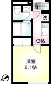 マンション 板橋区前野町(1K/2階)の間取り写真