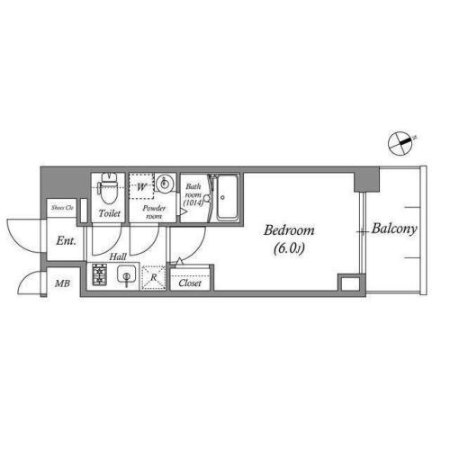 ワールドアイ神戸ハーバーランド3(1K/7階)の間取り写真