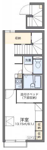 レオパレスLADY GRAYII(1K/2階)の間取り写真