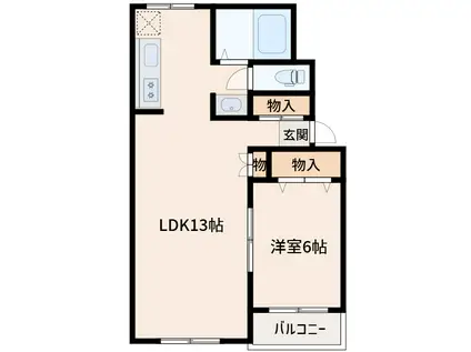 第2グランドコーポラス新大阪(1LDK/2階)の間取り写真