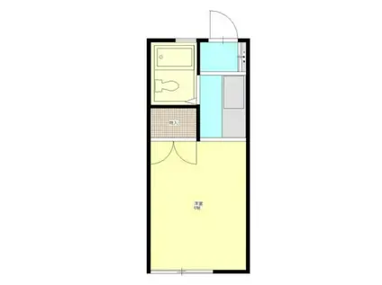 シャトーレ中里(1K/2階)の間取り写真