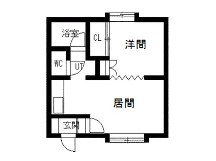 COZY NEST(1DK/1階)の間取り写真