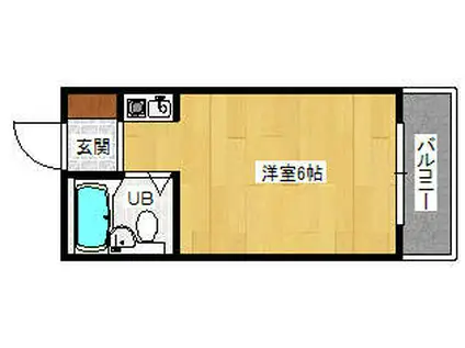 ルネッサンスロザリア(ワンルーム/5階)の間取り写真