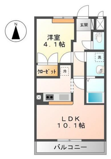 ROYAL MAISON(1LDK/2階)の間取り写真