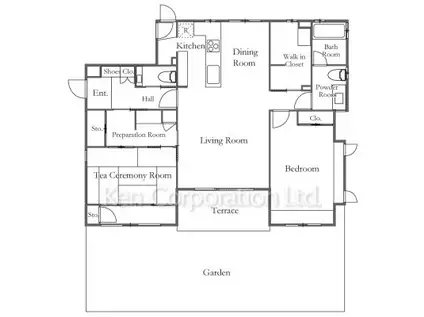 東急田園都市線 池尻大橋駅 徒歩5分 3階建 築28年(2LDK/1階)の間取り写真