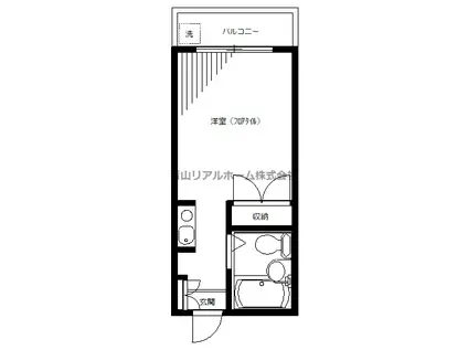 スカイコート品川第5(ワンルーム/1階)の間取り写真