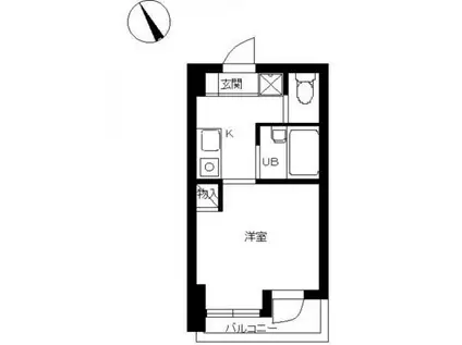 スカイコート文京本郷(1K/7階)の間取り写真