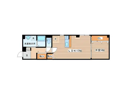 FU-YOU LUMIEREB(1LDK/2階)の間取り写真