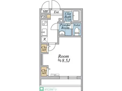 リブリ・曳舟(1K/2階)の間取り写真