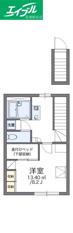 レオパレスA&K(1K/2階)の間取り写真