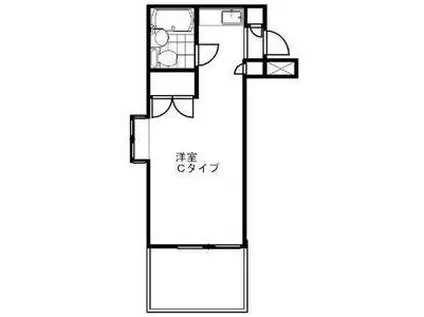メゾン・ド・タブリエ(ワンルーム/2階)の間取り写真
