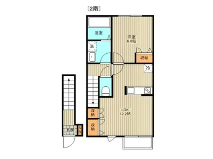 CLARUS 1ST(1LDK/1階)の間取り写真