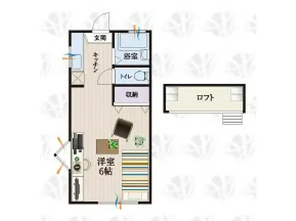 BCASA多摩センター大塚RE-BORN(1K/2階)の間取り写真