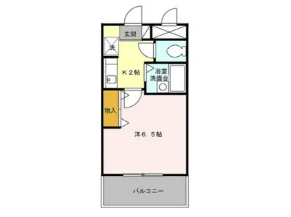 レガシィ小杉(1K/4階)の間取り写真