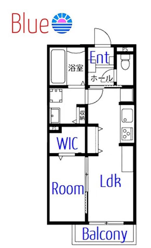 グラーテス(1LDK/2階)の間取り写真
