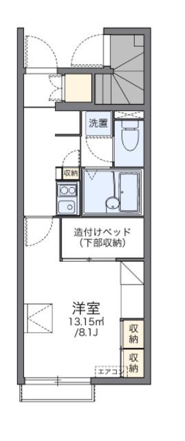 レオパレスシュガーハイム(1K/1階)の間取り写真
