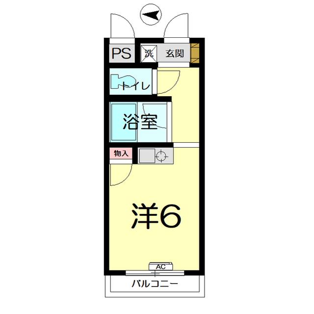 日進南口駅前プラザ(ワンルーム/3階)の間取り写真
