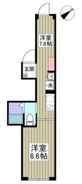 ALIVIO 千石(ワンルーム/3階)の間取り写真