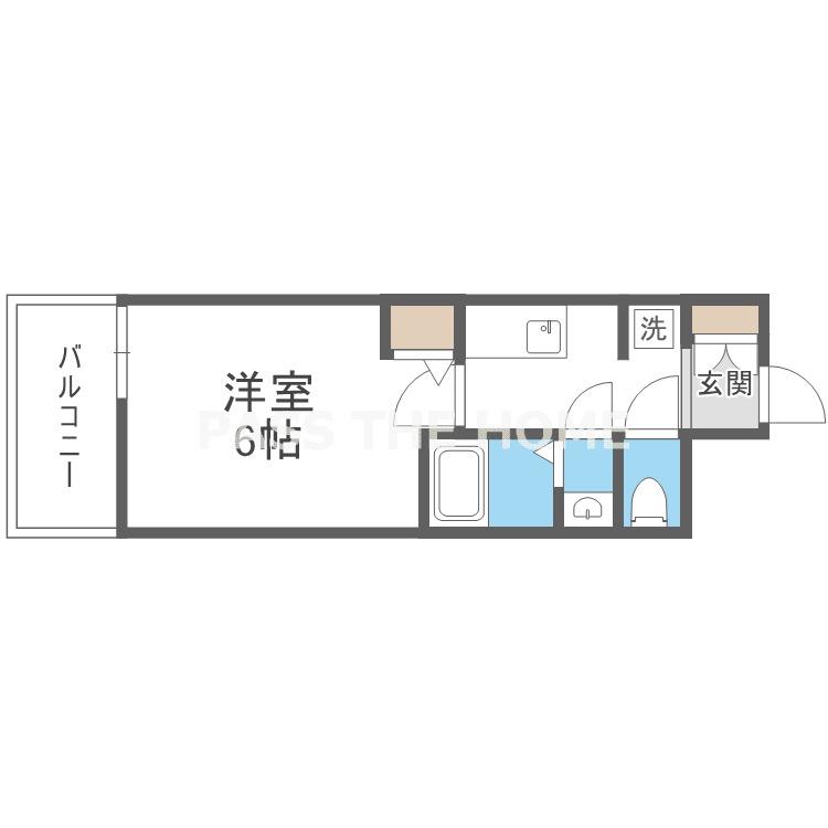 GRAN PASEO新大阪(1K/7階)の間取り写真