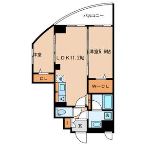 ヴァンテ四つ木(2LDK/2階)の間取り写真