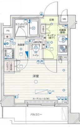 ルーブル東蒲田七番館(1K/5階)の間取り写真