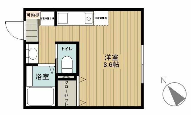 ラーク町田II(ワンルーム/2階)の間取り写真