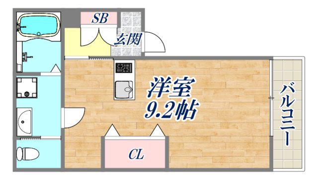 ネクステージ笠屋町(ワンルーム/3階)の間取り写真