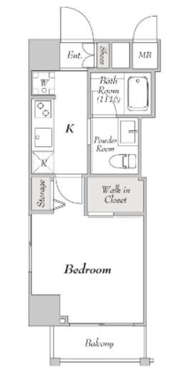 MYRIA RESIDENCE KOMAGOME(1K/5階)の間取り写真