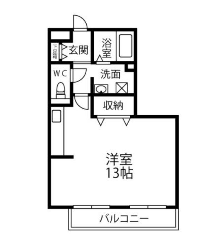 セジュール井草 II棟(ワンルーム/1階)の間取り写真