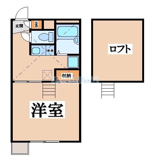 レオパレスFUKONO壱番館(1K/2階)の間取り写真