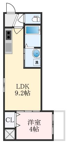 F ASECIA SALUS(1LDK/3階)の間取り写真