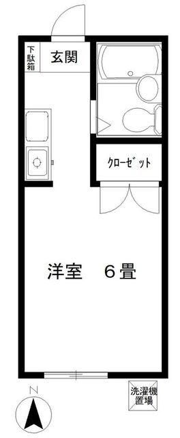 アーバンソワール吉祥寺(1K/1階)の間取り写真