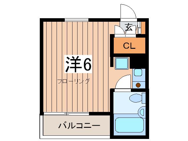 スターホームズ三ツ境VI(ワンルーム/2階)の間取り写真