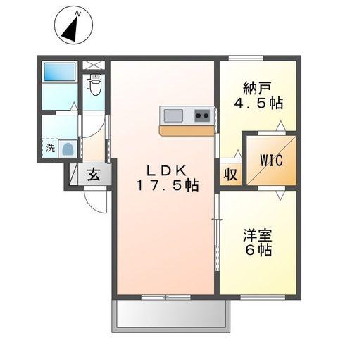 グランデュオ三宮II(1SLDK/5階)の間取り写真