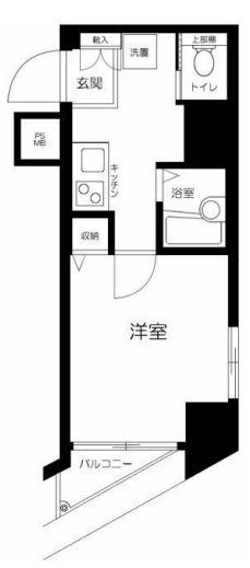 アーバイル東京ネスト(1K/4階)の間取り写真
