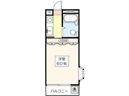 メゾンMK(1K/2階)の間取り写真