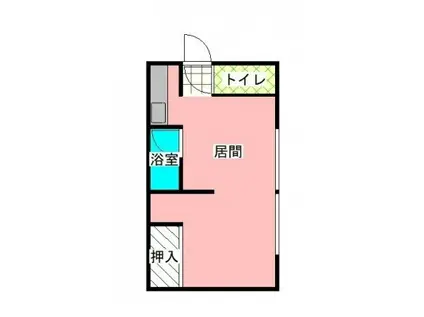 タップス(ワンルーム/2階)の間取り写真