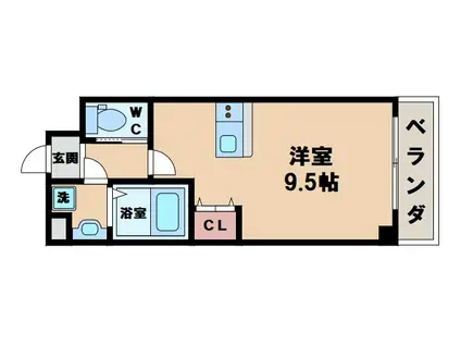 KSロイヤル天王寺北(1K/4階)の間取り写真