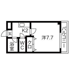 PIAAYOSHINO(1K/4階)の間取り写真