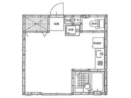 アップルホーム元住吉(ワンルーム/1階)の間取り写真