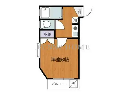 グリーンプラザ(1K/1階)の間取り写真