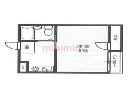 プレアール昭和台(1K/1階)の間取り写真