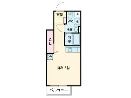 レピュア成増レジデンス(ワンルーム/1階)の間取り写真