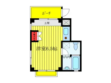 ベッセル板橋(ワンルーム/1階)の間取り写真