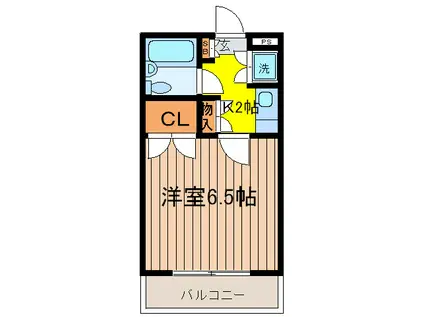 JMプレイス(1K/4階)の間取り写真