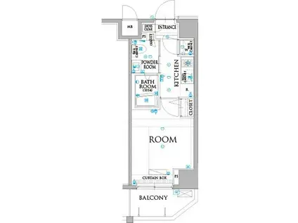 アルテシモ モンド(1K/4階)の間取り写真