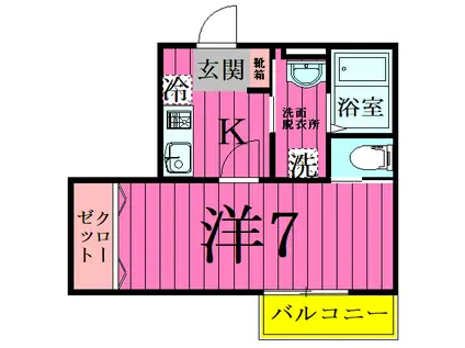 アルカディアメゾン(1K/3階)の間取り写真