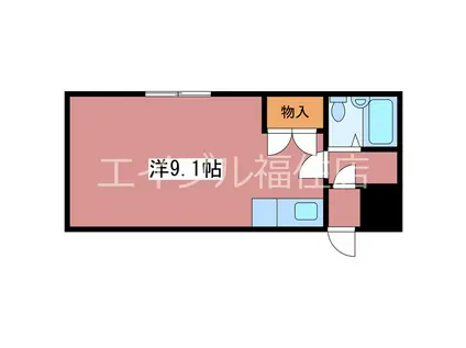 サンシャイン西岡(ワンルーム/2階)の間取り写真